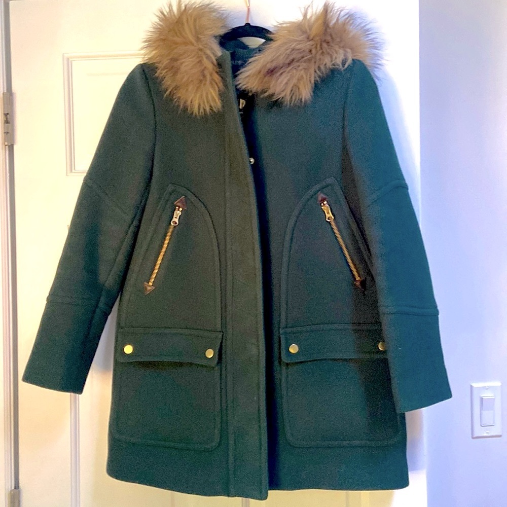 JCREW Chateau Parka in Rich Dark Hunter green